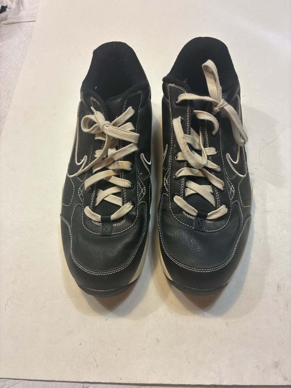 Nike Air Viturin Black Leather Sneakers Shoes